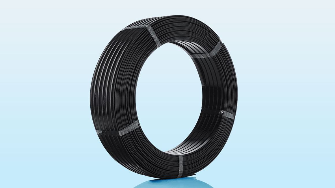 insulbar Riegelstange als Coil gewickelt