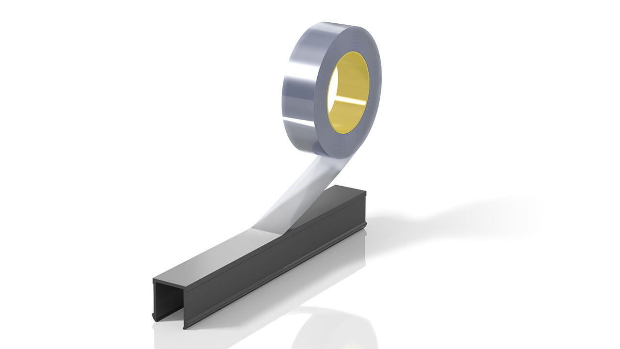 insulbar plastik yalıtımlara uygulanabilen bir koruyucu folyo görünümün sorunsuz olmasını sağlıyor.