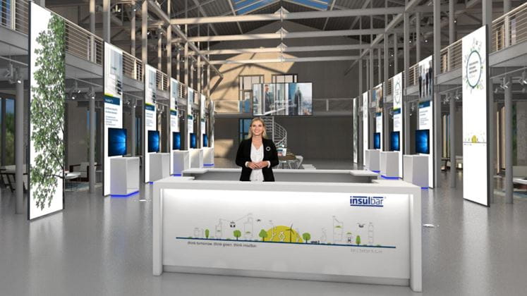 Blick in den virtuellen insulbar Showroom